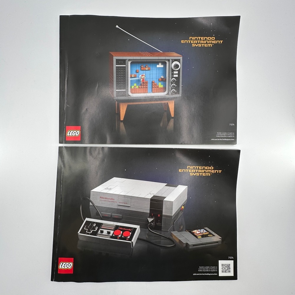 LEGO 71374 Nintendo Entertainment System NES & TV Instruction Manuals Books Only